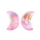 Kuunsirppihelmi 9x14x6,5 mm värikäsitelty lasi light pink AB 1 kpl