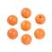 Pyöreähkö lasihelmi opaakki oranssi 8 mm 20 kpl