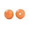 Pyöreähkö lasihelmi opaakki oranssi 8 mm 20 kpl