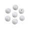 Pyöreähkö lasihelmi opaakki vaaleanharmaa 8 mm 20 kpl