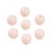 Pyöreähkö lasihelmi opaakki haalea persikka 8 mm 20 kpl