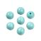 Pyöreähkö lasihelmi opaakki tumma aqua 8 mm 20 kpl