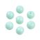Pyöreähkö lasihelmi opaakki vaalea aqua 8 mm 20 kpl