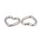 Rengaslinkki suljettu pieni sydän antiikkihopeanvärinen 10 mm 5 kpl