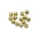 Metallihelmi kimaltava messinki 6 mm 10 kpl