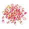Pisarahelmi litteähkö 9x6x5 mm värikäsitelty pinkki/meripihka 10 kpl