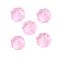 Kukka lemmikki 13,5 mm kirkas värikäsitelty vaalea pinkki 5 kpl