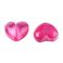 Sydän 12 mm värikäsitelty fuksia 5 kpl