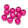 Akryylihelmi heijastava pyöreä 8 mm fuksia 10 kpl