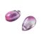 Pisarahelmi litteähkö 9x6x5 mm värikäsitelty fuksia/violetti 10 kpl