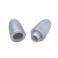 Turvalukko muovia kapea suippo hopea 20x11 mm