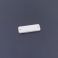Puuhelmi tagi "Handmade" n. 30x10 mm  valkoinen/kulta 1 kpl