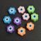 Fimohelmi kukka väriparit/ "evil eye" n. 9-11 mm 10 kpl