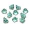 Tukkuerä kukka 8x6 mm nuppu kirkas vihertävä aqua 100g