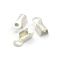 Nauhanpääte platinanvärinen puristettava silmukalla 6x3 mm 50 kpl