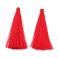 Tasseli premium 7-8 cm pitkä, 0,8-0,9 cm paksu, punainen 1 kpl