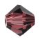 Preciosa® MC Bead Rondelle 4 mm Burgundy 10 kpl