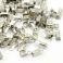 Nauhanpääte platinanvärinen puristettava silmukalla 6x3 mm 50 kpl