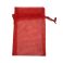 Organzapussi punainen n. 14x9 cm 1 kpl