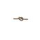 Vintaj Natural Brass™ "Creative Bar" love knot 8x32 mm 1 kpl